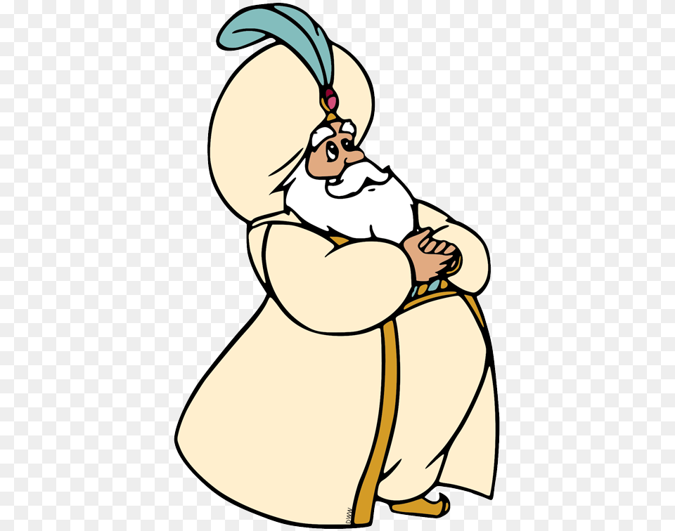 Sultan In Aladdin Face, Cartoon, Baby, Person, Bag Free Png Download