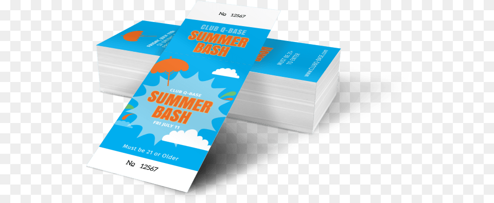 Summer Bash Ticket Template Preview Ticket, Advertisement, Poster, Paper, Text Png Image
