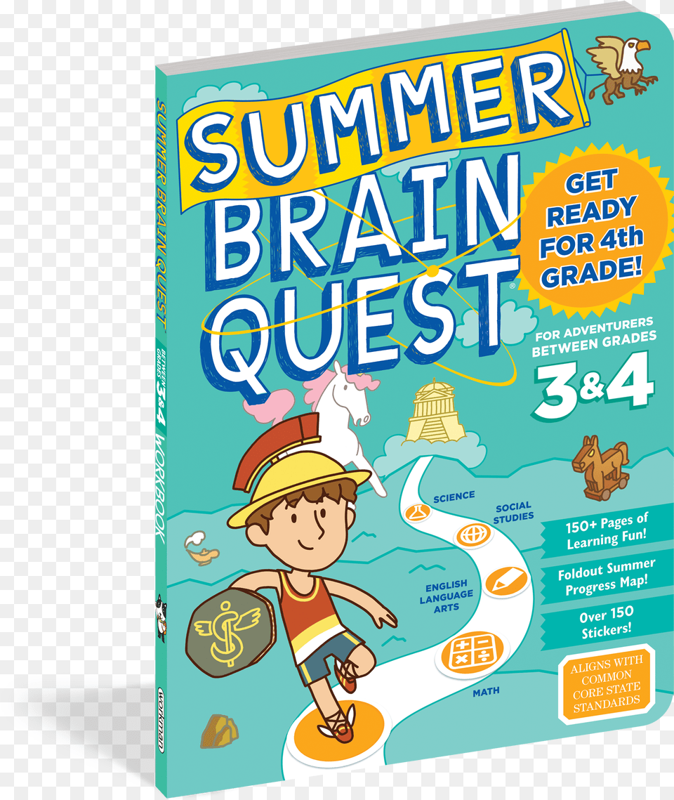 Summer Brain Quest Summer Brain Quest Between Grades 3 Ampamp 4 Summer, Advertisement, Book, Publication, Baby Free Png Download