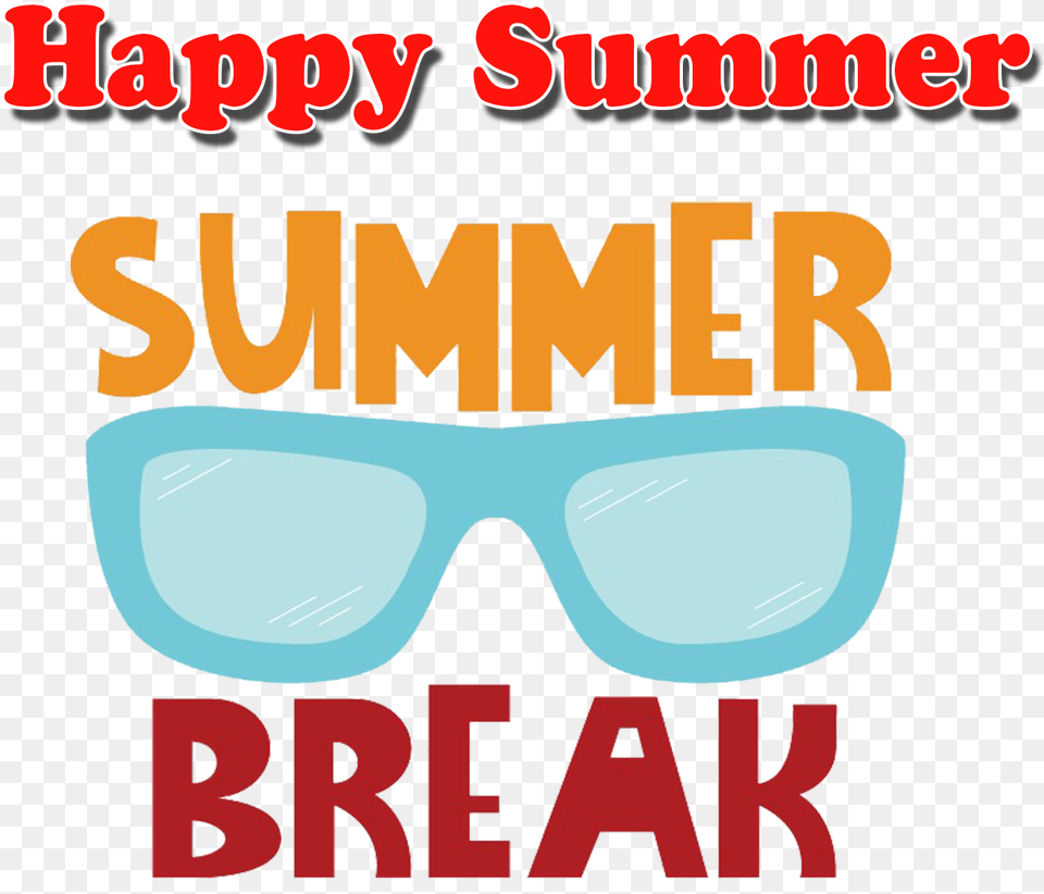 Summer Breaks Cards Poster, Accessories, Glasses, Sunglasses, Advertisement Free Transparent Png