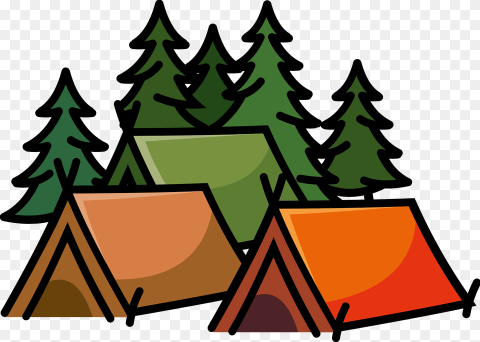 Summer Camp Clipart, Plant, Tree, Fir, Camping Free Png Download