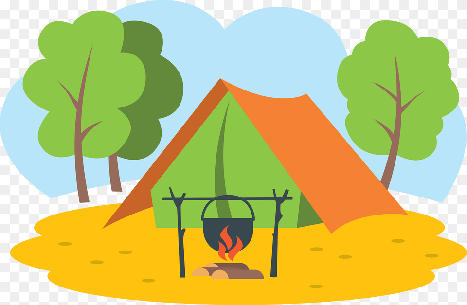 Summer Camp Clipart, Outdoors, Camping, Tent, Person Free Png Download
