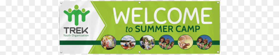 Summer Camp Welcome Banner Template Preview Graphic Design, Advertisement, Person, Face, Head Free Transparent Png