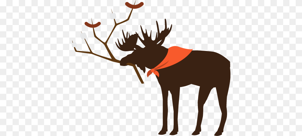 Summer Clipart Moose, Person, Animal, Mammal, Wildlife Png Image