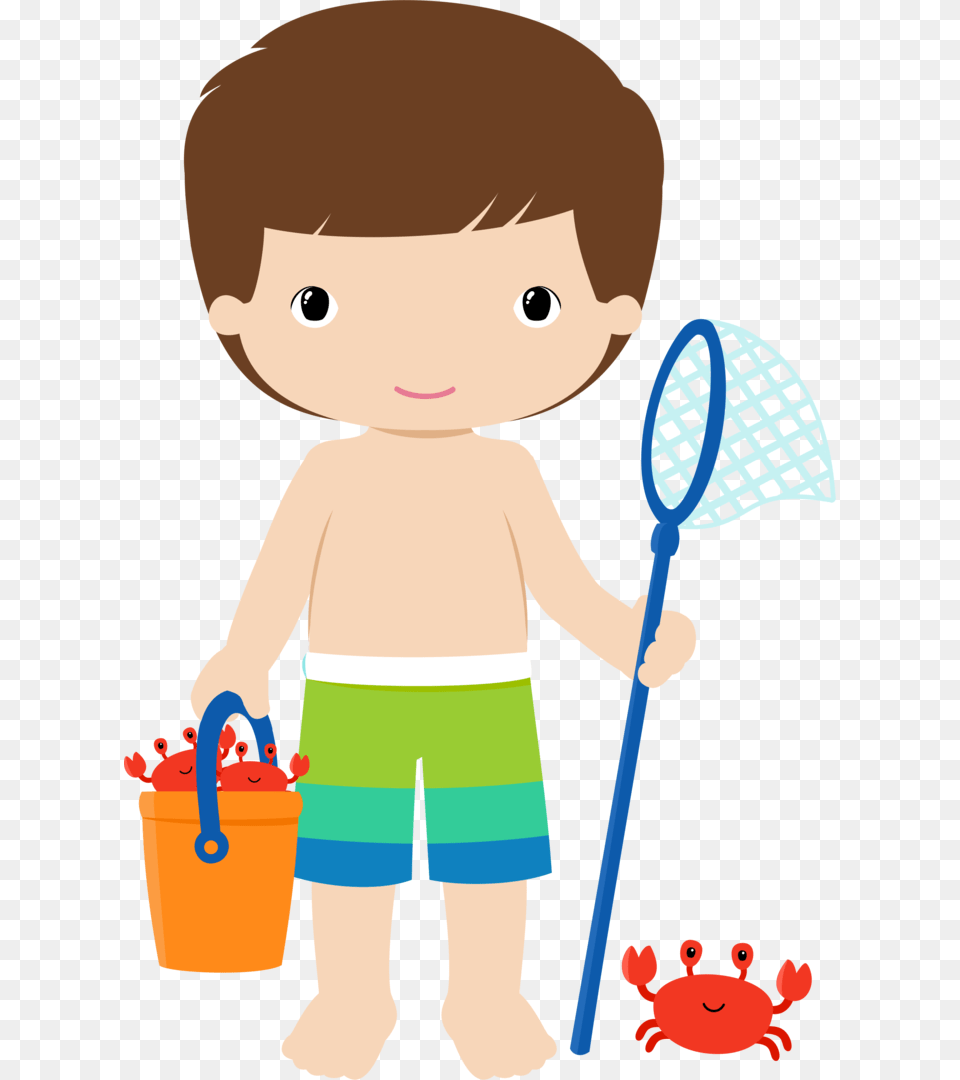 Summer Clipart Playa, Cleaning, Person, Baby, Face Free Png