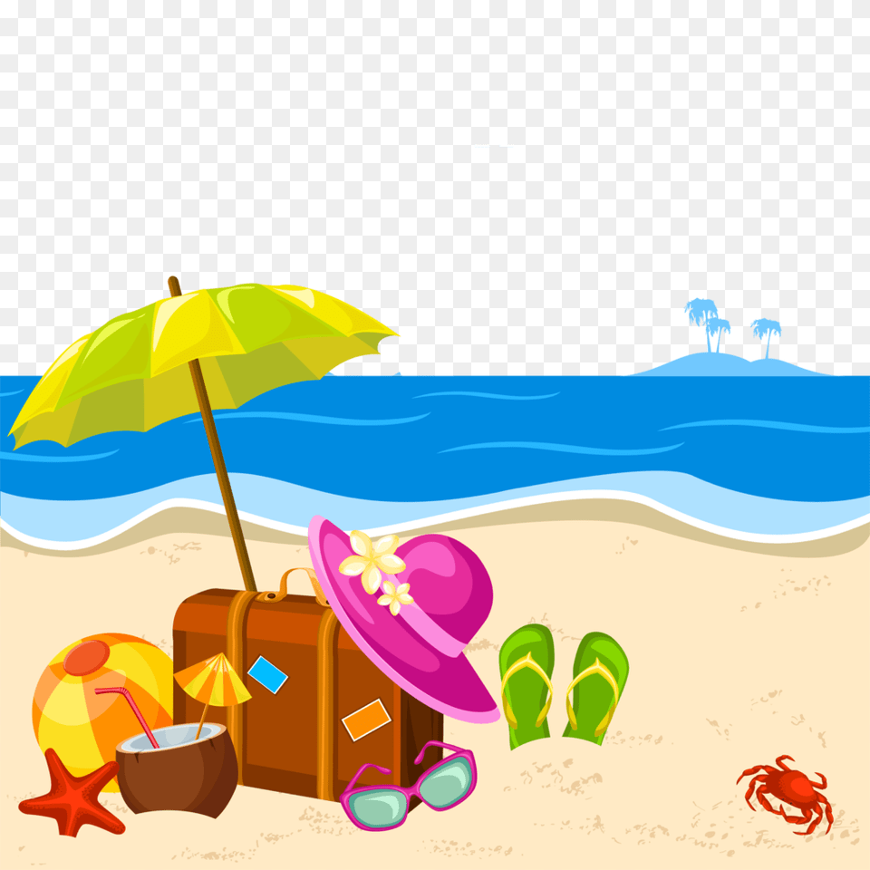 Summer Clipart Vector Clipart, Water, Sea, Outdoors, Nature Png