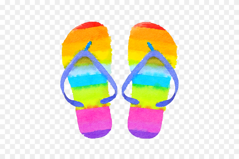 Summer Colorful Flip Flops Flip Flops Summer Summer Flip Flops, Clothing, Flip-flop, Footwear, Toy Free Transparent Png