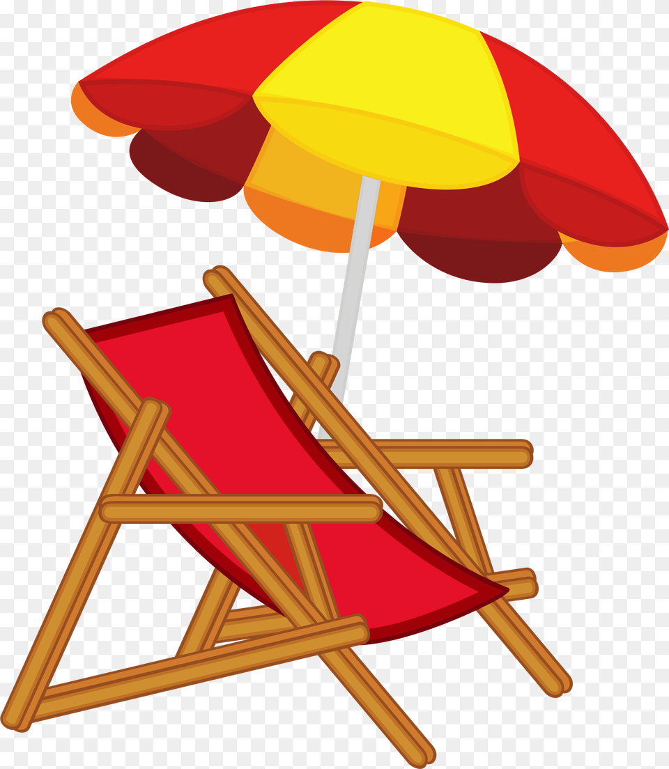 Summer Craft Ideas Cartoon Beach Umbrella And Chair, Furniture, Canopy, Canvas, Patio Png Image