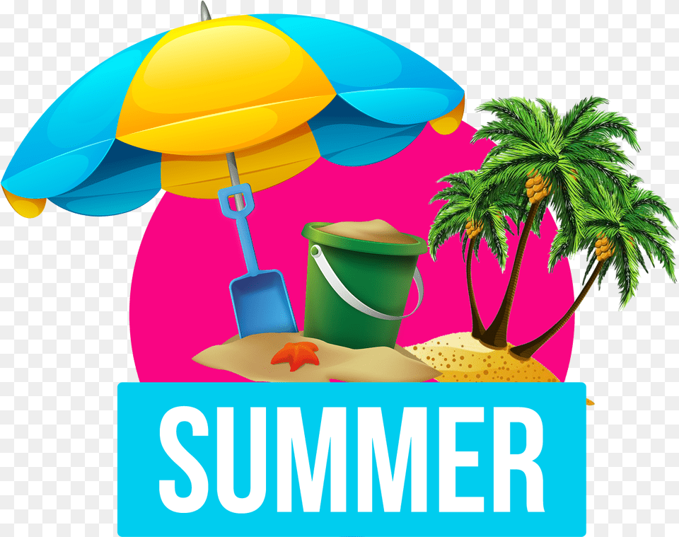 Summer Design 1 Image Summer, Advertisement, Plant, Tree, Poster Free Png Download