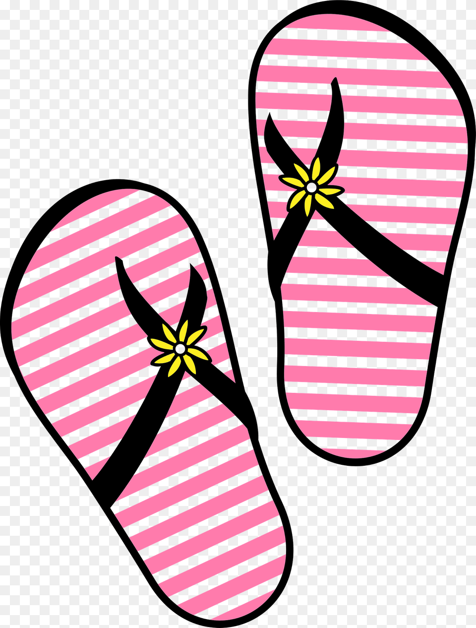 Summer Flip Flops Clipart, Clothing, Flip-flop, Footwear Png Image