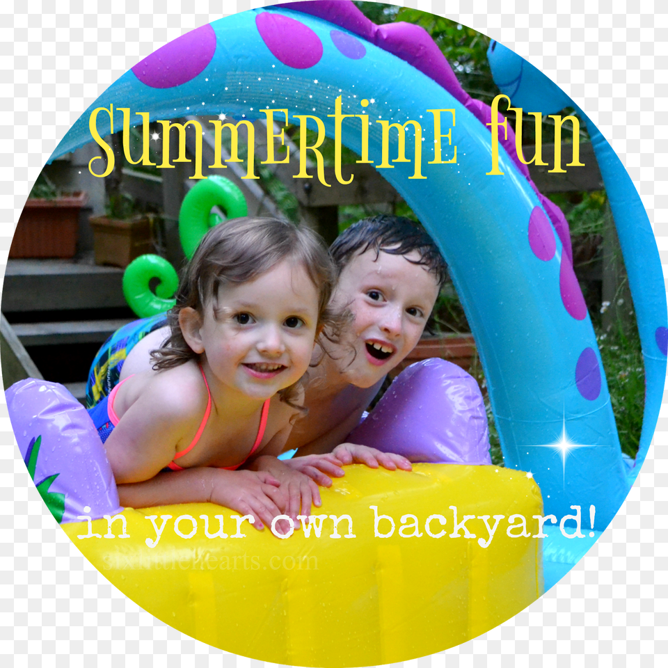 Summer Fun Play Ideas For Your Own Backyard Plus Win Inflatable, Photography, Face, Head, Person Png Image