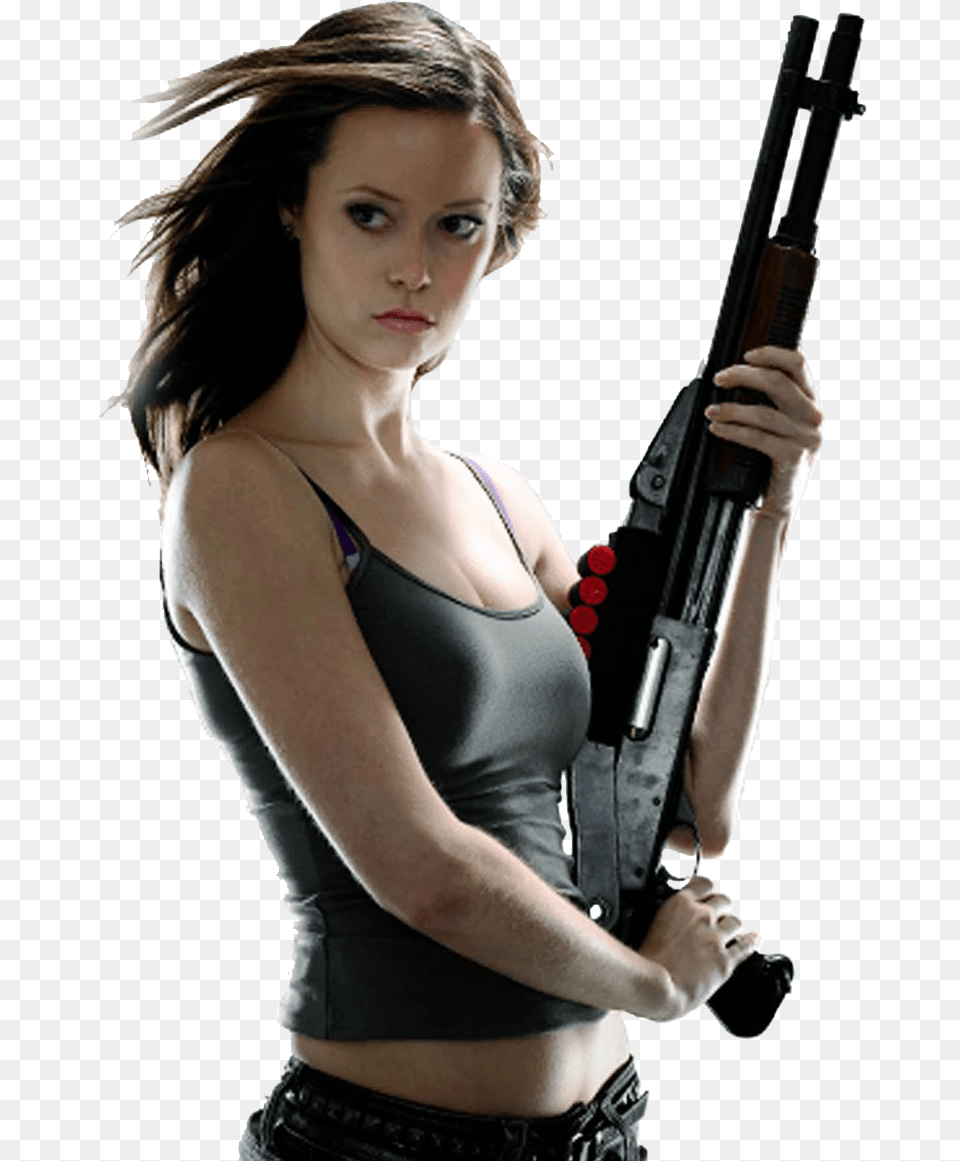 Summer Glau Summer Glau Terminator, Handgun, Weapon, Rifle, Firearm Png Image