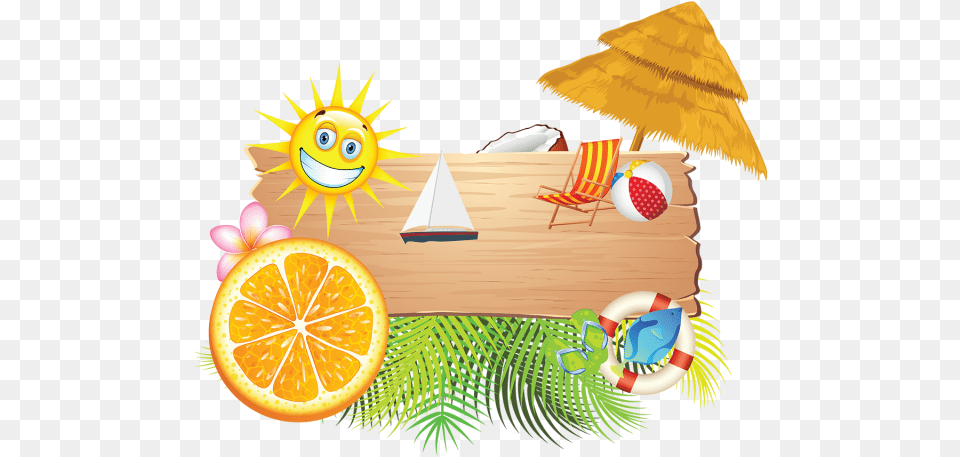 Summer Holiday Elements Vacation Summer Beach Clipart, Produce, Plant, Food, Fruit Png