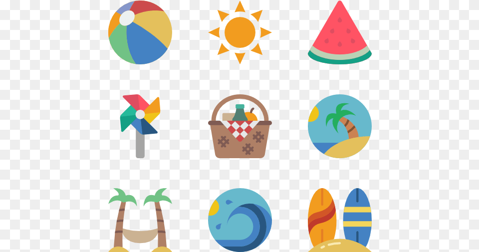 Summer Icons Png Image