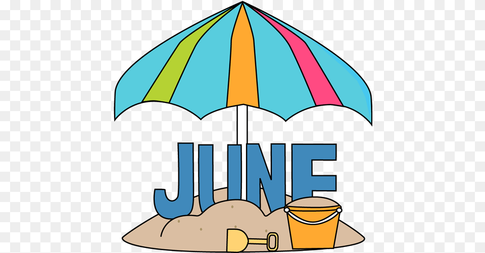 Summer June Sand Clipart June Clip Art, Canopy, Umbrella, Animal, Fish Png Image