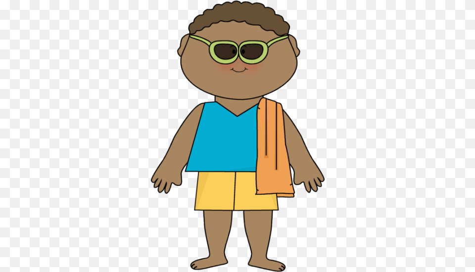 Summer Kids Clip Art Boy With Sunglasses Clipart, Baby, Person, Cartoon, Face Free Png