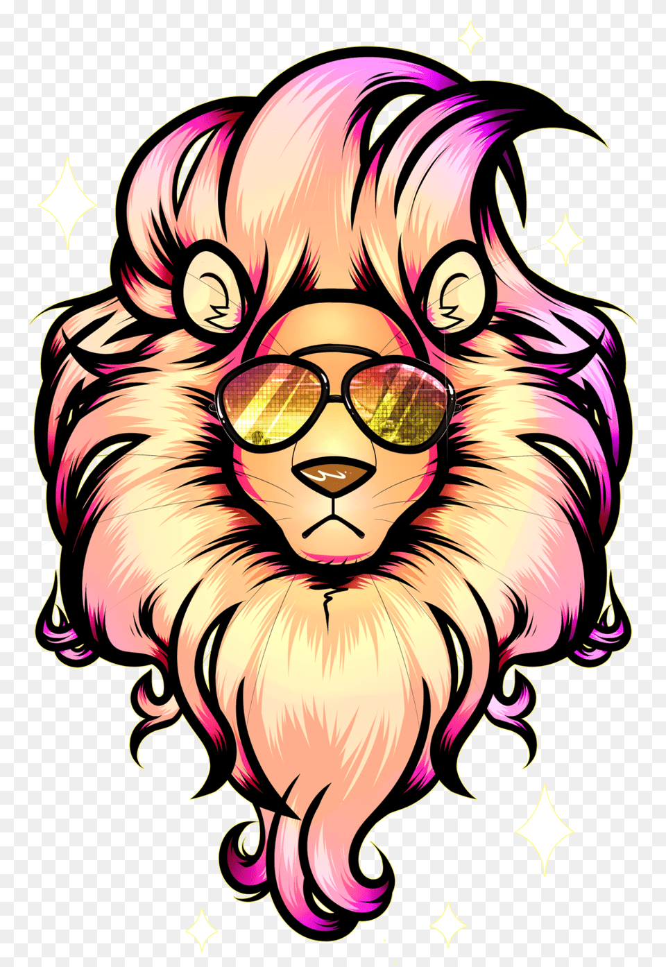 Summer Lion, Accessories, Sunglasses, Art, Graphics Free Png