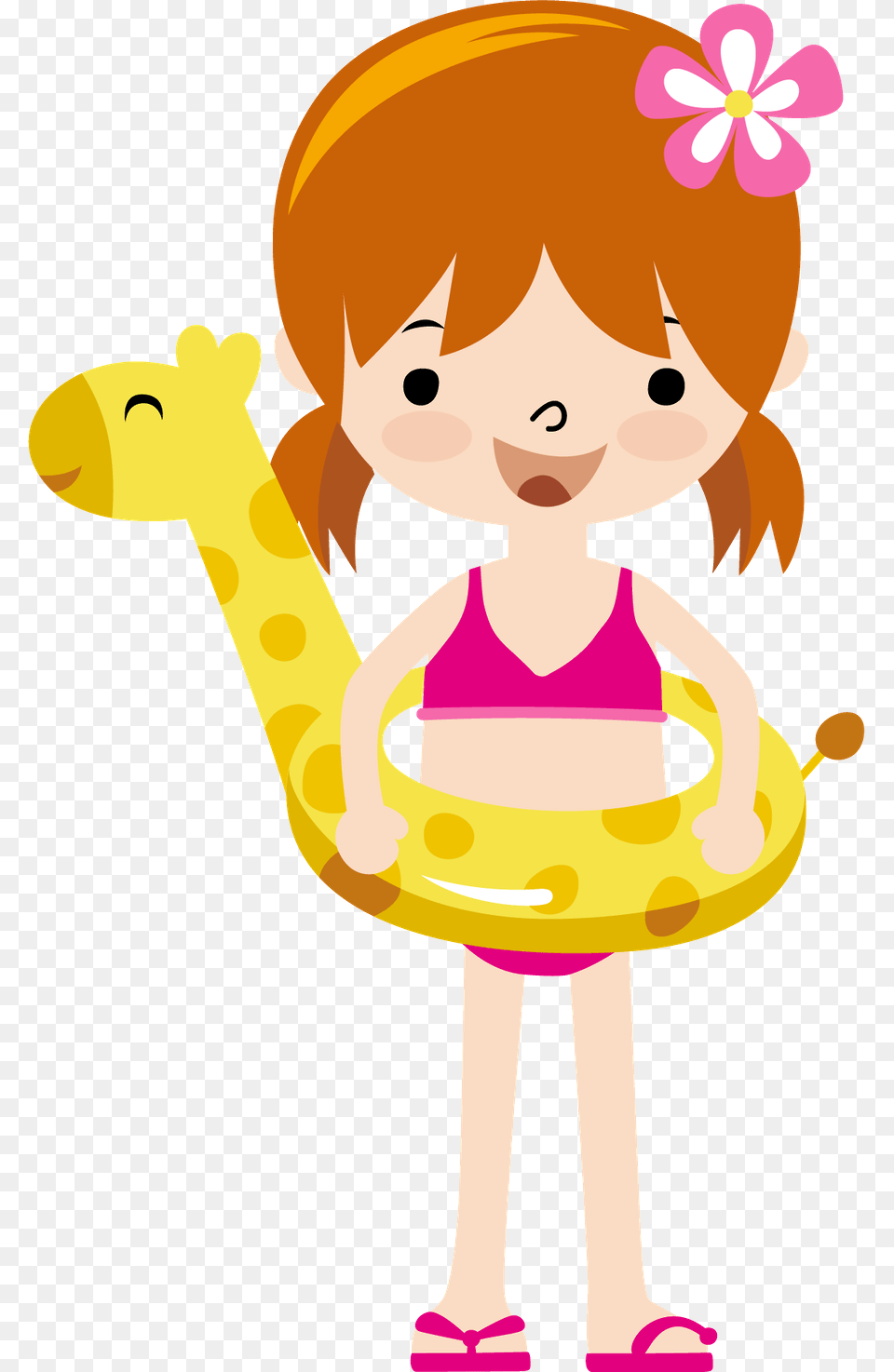 Summer Little Clip Art Little Girl In Swimsuit Clipart, Baby, Person, Face, Head Png