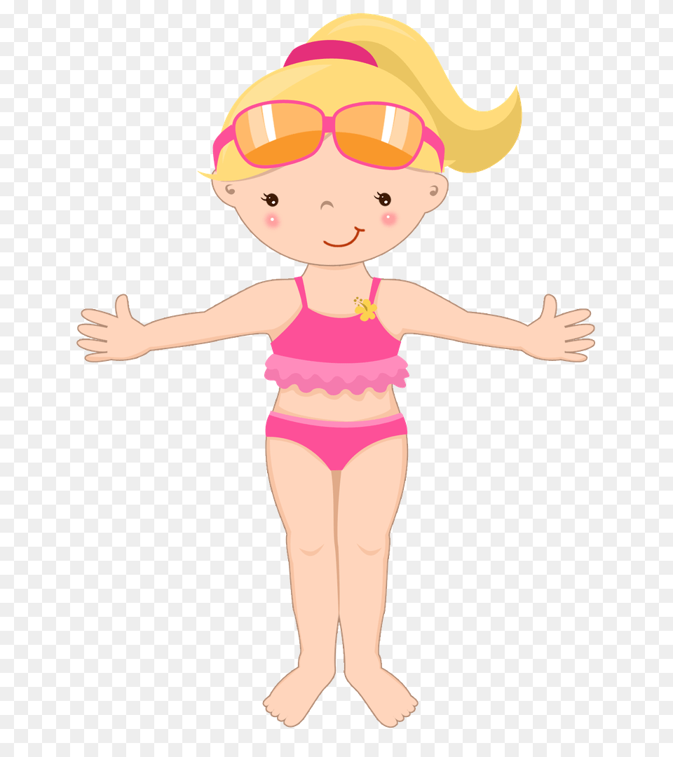 Summer Little Girl Clip Art Clip Art, Baby, Person, Accessories, Sunglasses Png Image