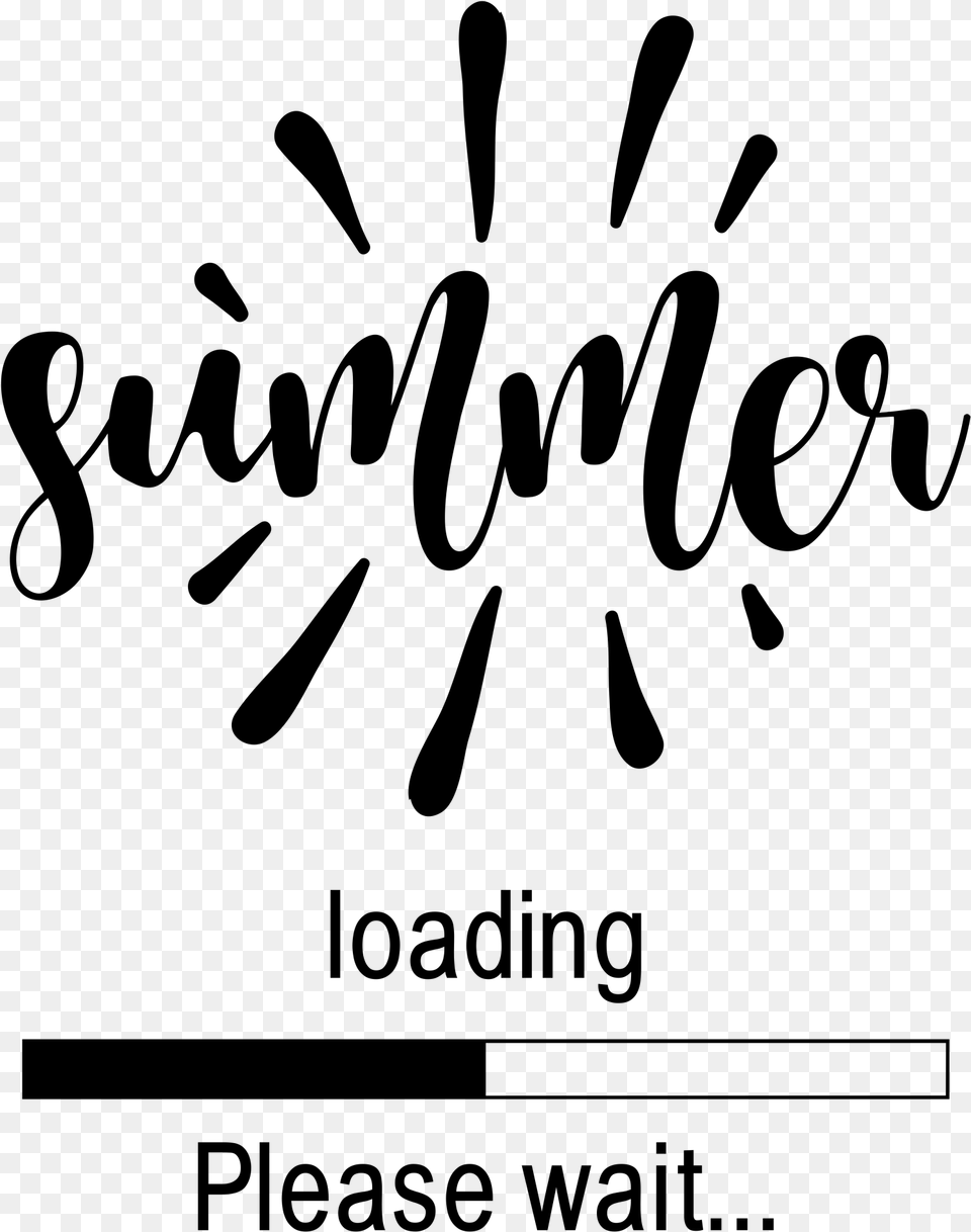 Summer Loading, Gray Png Image