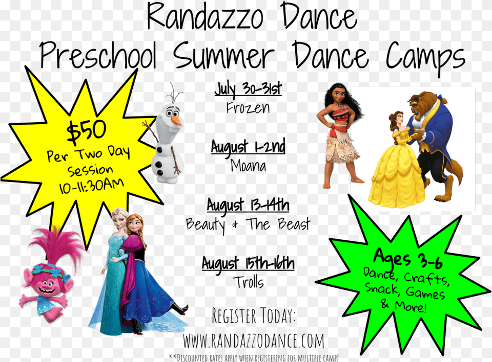 Summer Mini Camps At Randazzo Dance For Ages, Book, Publication, Comics, Adult Free Transparent Png