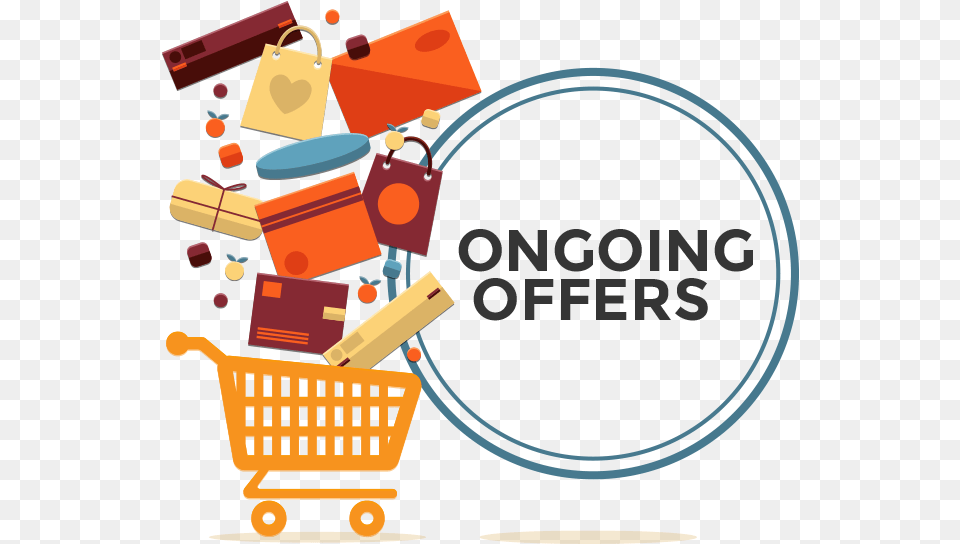 Summer Offers Shopping Elements Vector, Bulldozer, Machine, Wheel, Basket Free Png Download