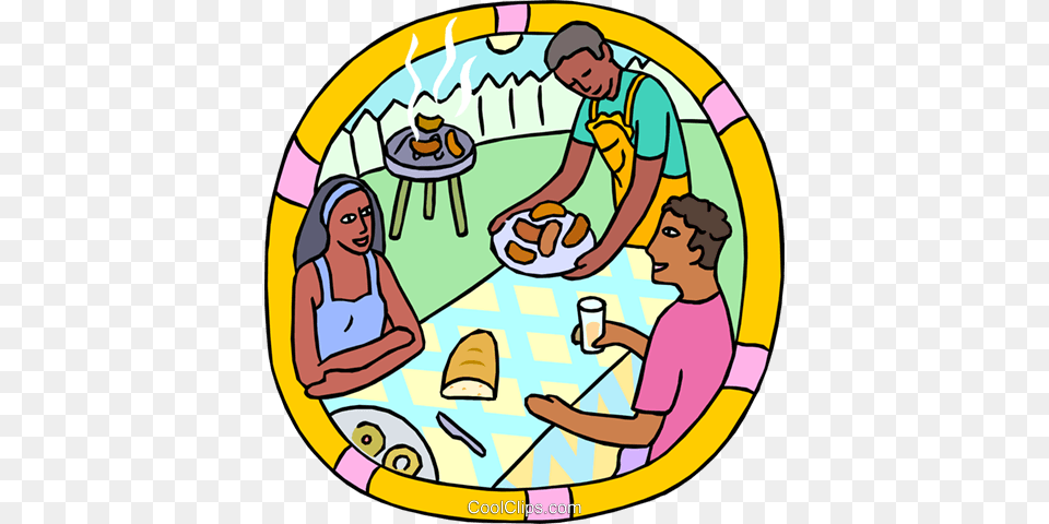 Summer Outdoor Barbeque With Neighbors Royalty Vector Clip, Baby, Person, Face, Head Png Image