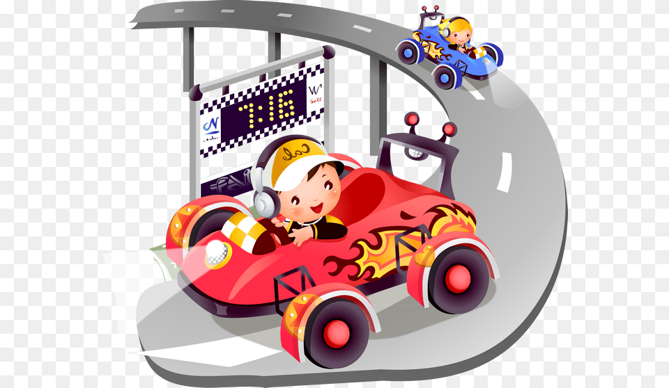 Summer Pack For One Class, Vehicle, Transportation, Kart, Baby Png