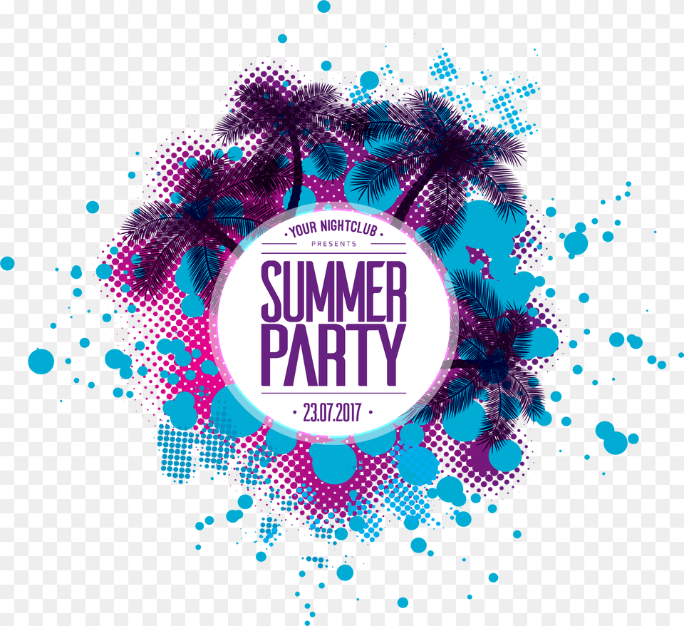 Summer Party Vector, Advertisement, Art, Graphics, Poster Free Png