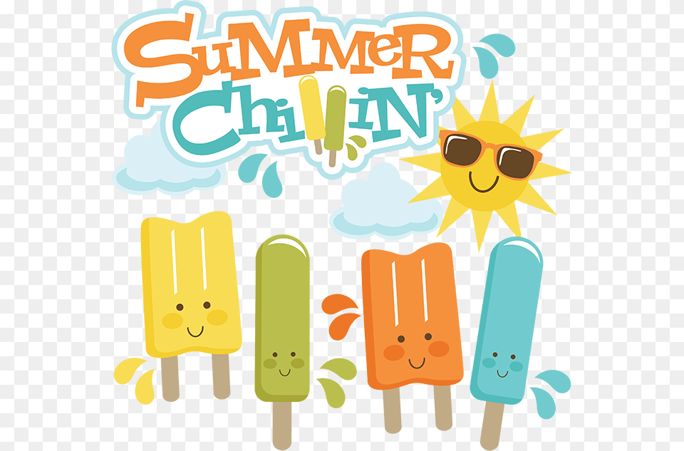 Summer Popsicle Clipart Black And White Popsicle Clip Art Summer, Advertisement, Poster, Accessories, Face Png Image