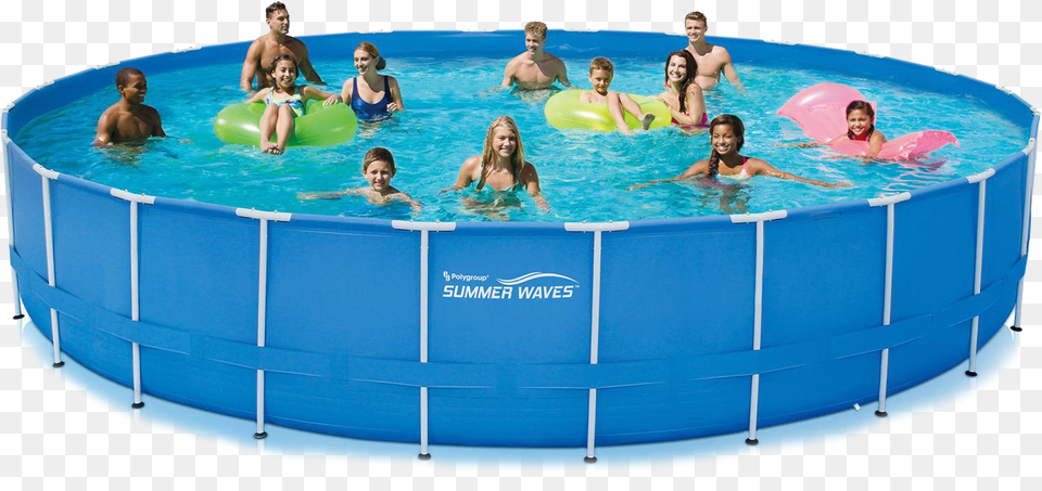 Summer Round Metal Frame Pool Walmart Pools, Water Sports, Water, Leisure Activities, Person Free Transparent Png