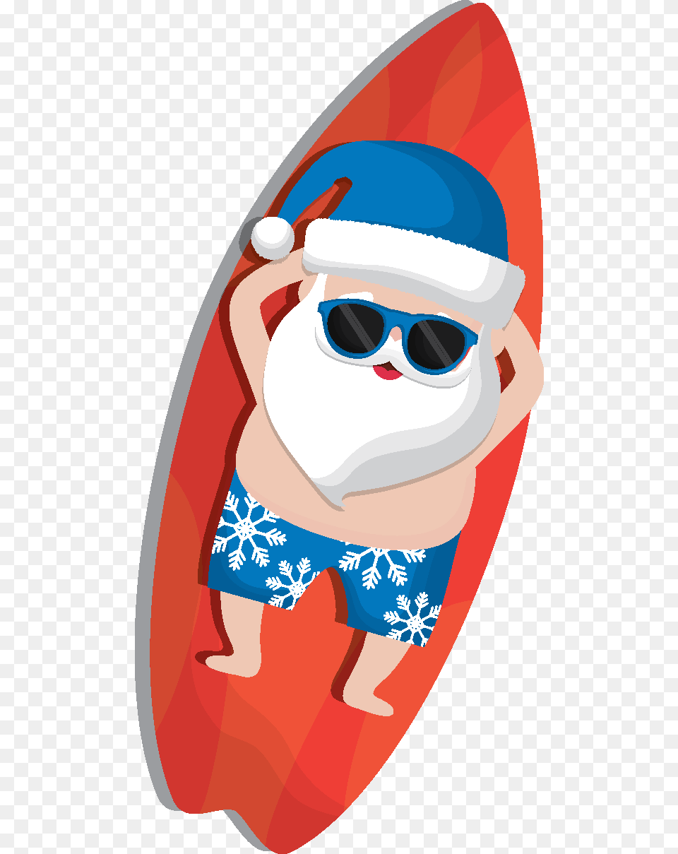 Summer Santa, Accessories, Surfing, Sunglasses, Sport Free Png