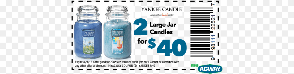 Summer Scents From Yankee Candle Yankee Candle Blue Summer Sky Large Jar Candle Fresh, Bottle, Shaker Free Transparent Png