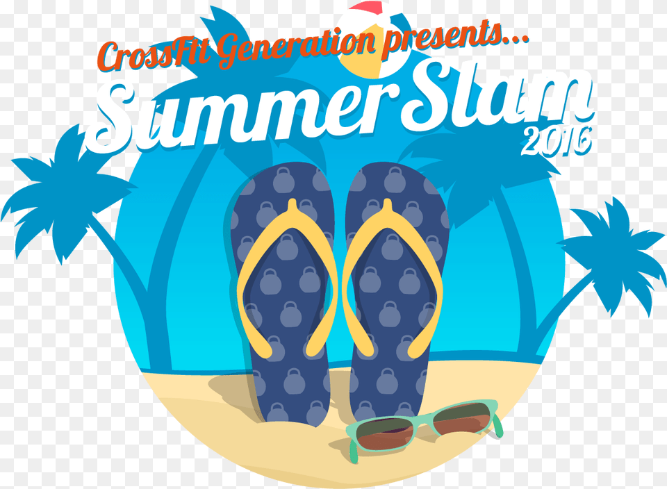 Summer Slam 2016 Revised5 Illustration, Clothing, Flip-flop, Footwear, Baby Free Transparent Png