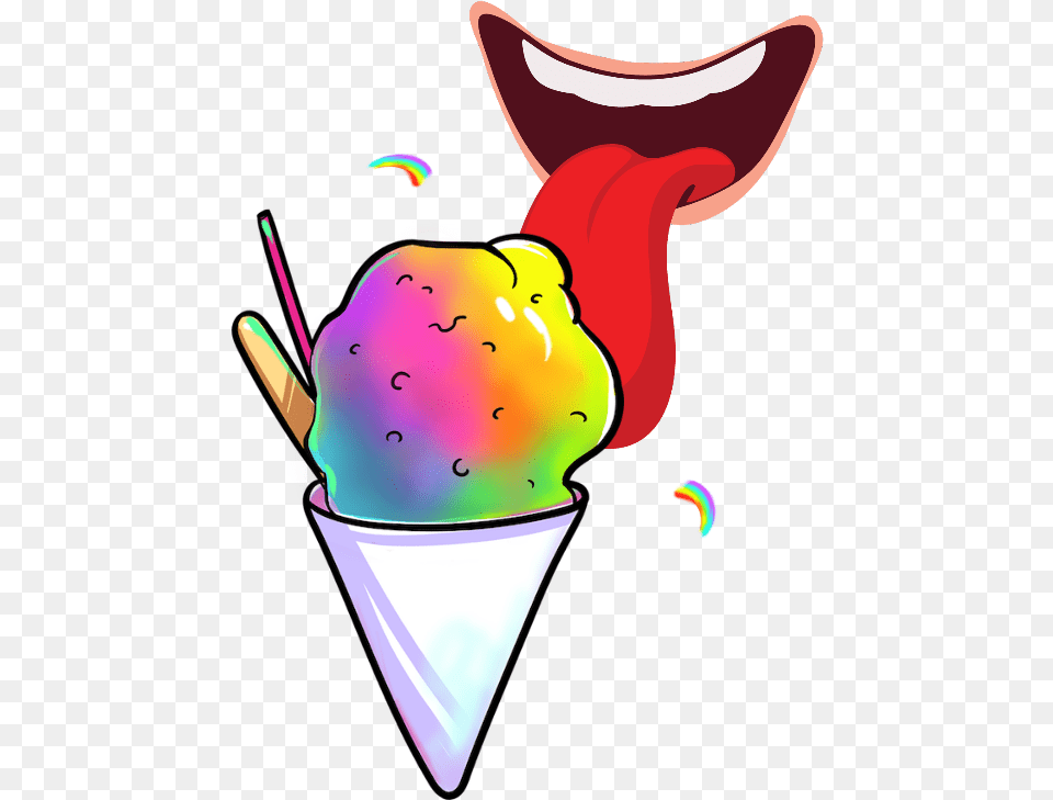 Summer Snowcone Lick Icecream, Cream, Dessert, Food, Ice Cream Free Png