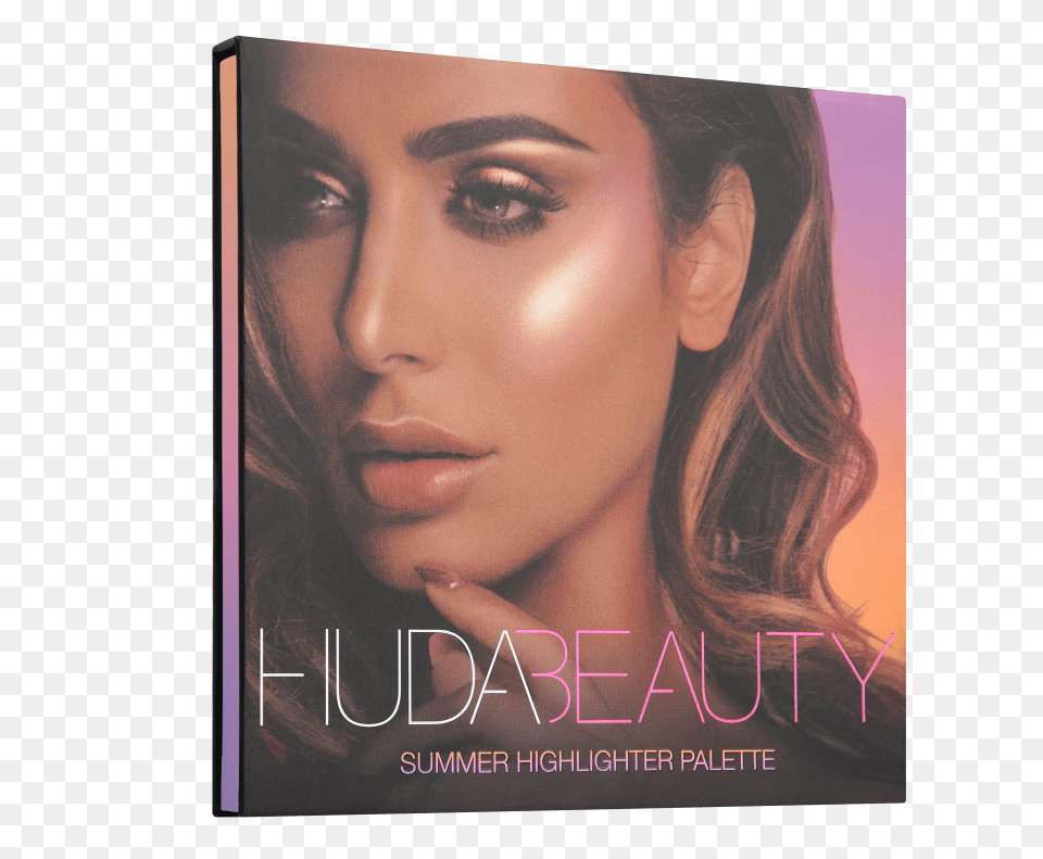 Summer Solstice Huda Beauty Summer Highlighter Palette, Adult, Person, Head, Female Free Png Download
