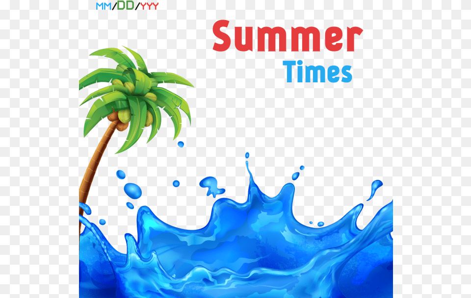 Summer Splash Background Transparent Cartoons Water Design Background Psd, Nature, Outdoors, Sea, Plant Free Png