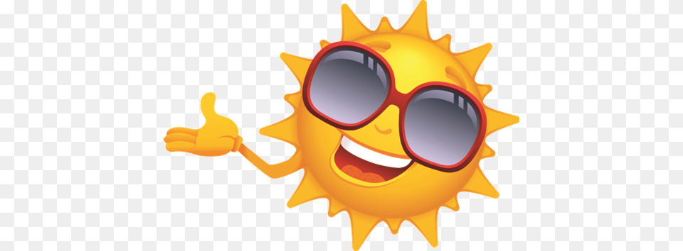 Summer Sun Cartoon Sun, Accessories, Sunglasses, Animal, Mammal Png Image