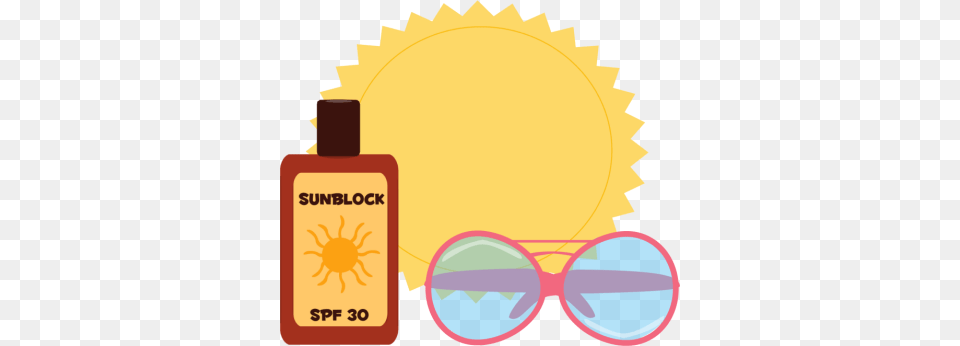 Summer Sun Clip Art, Bottle, Cosmetics, Lotion, Sunscreen Png Image