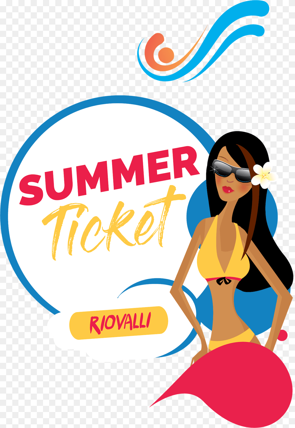 Summer Ticket Transparent Cartoons, Accessories, Advertisement, Sunglasses, Swimwear Png