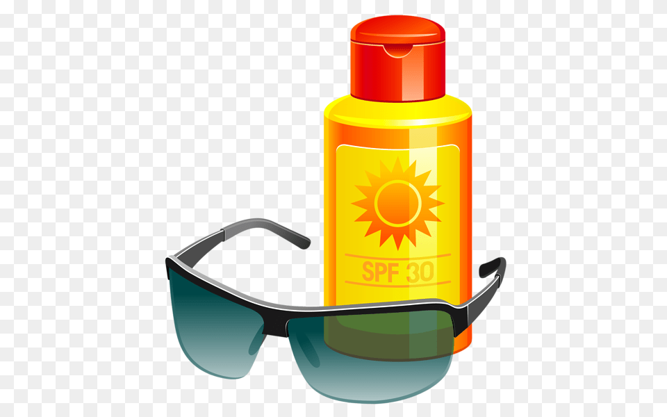 Summer Vacation Clip Art Vector, Bottle, Cosmetics, Sunscreen, Lotion Free Transparent Png
