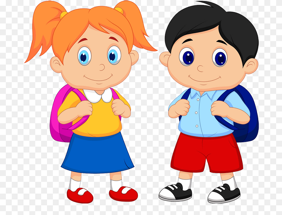 Summer Vacation Dates Boy And Girl Cartoon, Book, Publication, Comics, Baby Free Png