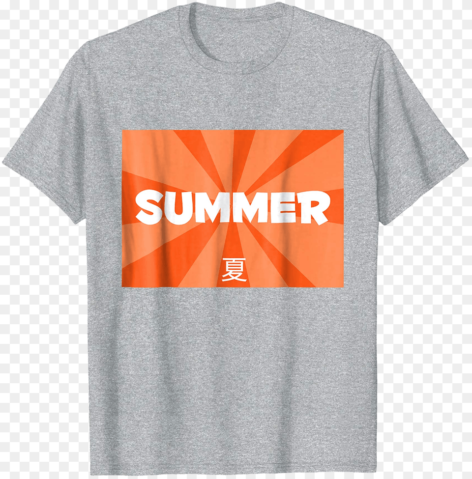 Summer With Japanese Text T Shirt T Shirt, Clothing, T-shirt, Business Card, Paper Free Png
