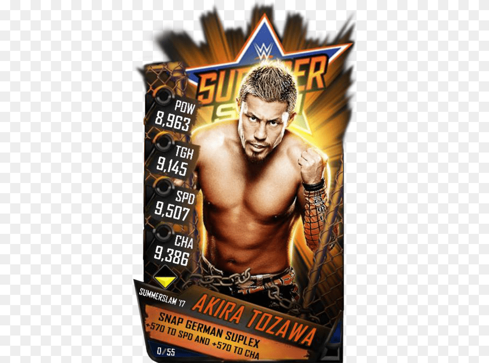 Summerslam 17 Wwe Supercard, Advertisement, Poster, Adult, Male Free Png