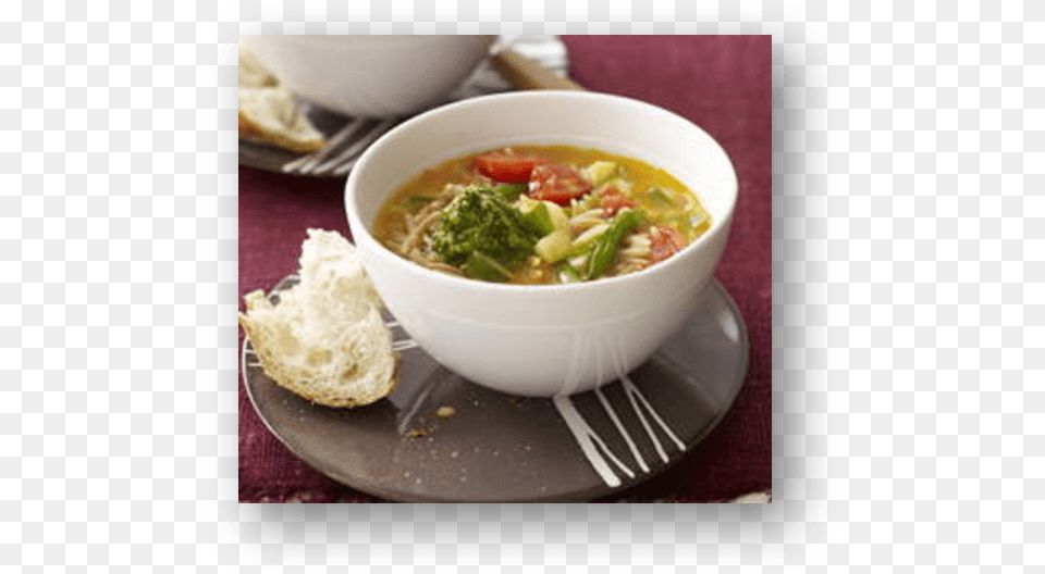 Summertime Minestrone Soup Feu, Bowl, Dish, Food, Meal Png Image