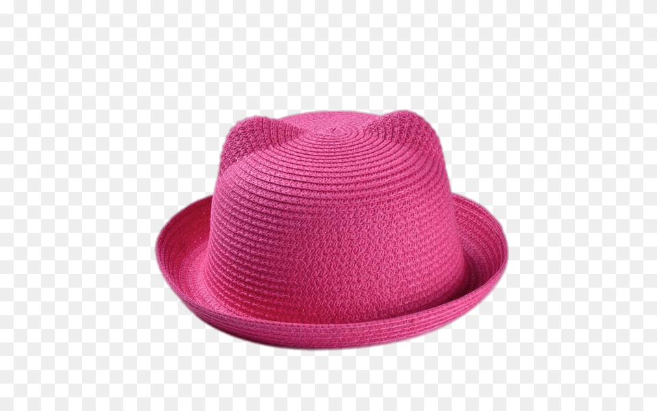 Summertime Pink Pussyhat, Clothing, Hat, Sun Hat Png
