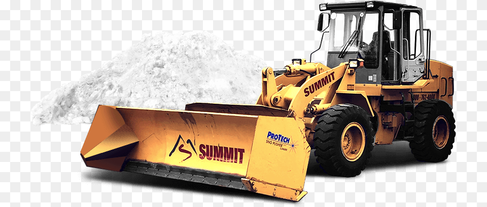 Summit Commercial Snow Removal Truck, Machine, Bulldozer, Snowplow, Tractor Png Image