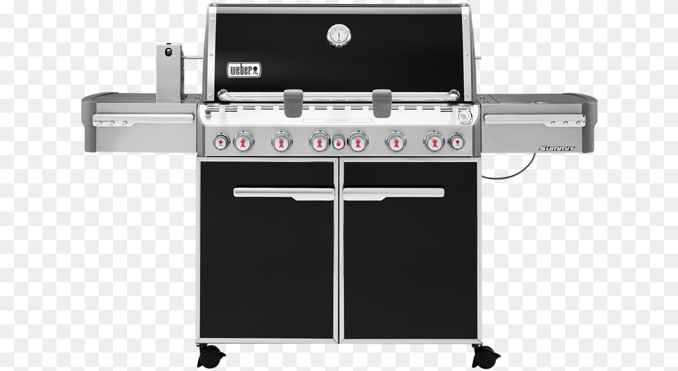 Summit E 670 Gas Grill Propane Weber 670 Summit Black, Device, Appliance, Burner, Electrical Device Free Png Download