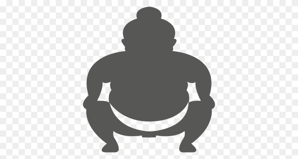 Sumo, Silhouette, Adult, Male, Man Png Image