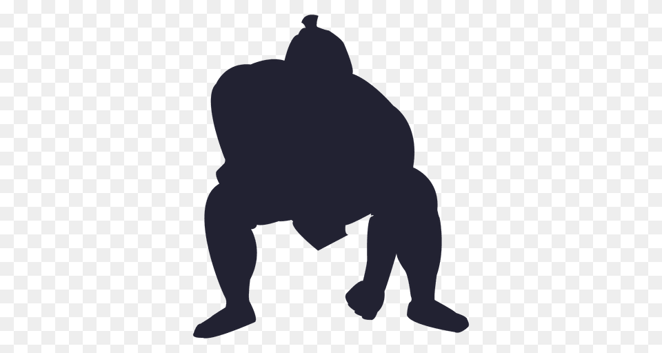 Sumo, Silhouette, Adult, Male, Man Png Image